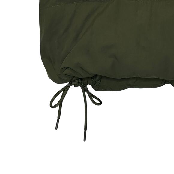 Everlane Puffer Down Filled Bomber Coat Green Women XS Pockets - Picture 10 of 14